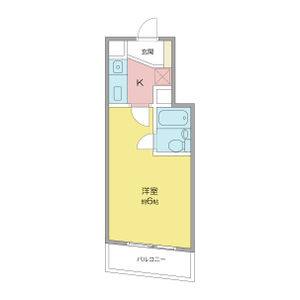 1K 間取り図