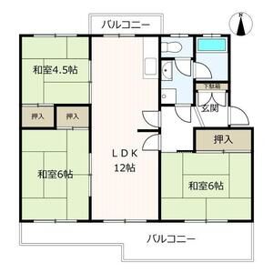3LDK 間取り図