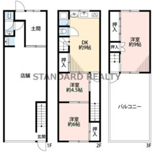 3LDK 間取り図