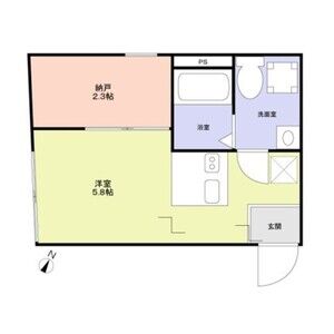 ワンルーム 間取り図