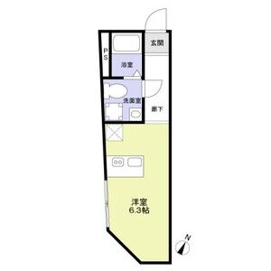 ワンルーム 間取り図