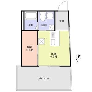 ワンルーム 間取り図