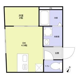 1DK 間取り図
