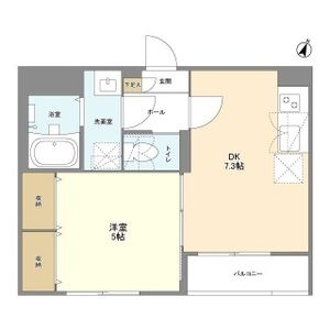 1DK 間取り図