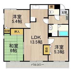 3LDK 間取り図