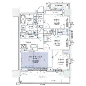 3LDK 間取り図