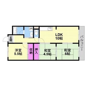 3LDK 間取り図