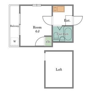 1K 間取り図