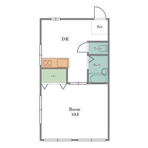 1DK 間取り図