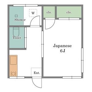 1K 間取り図