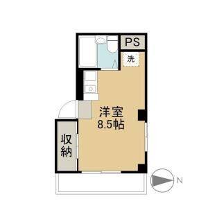 ワンルーム 間取り図