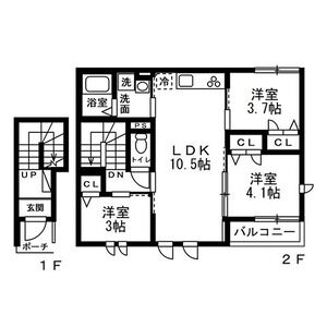 3LDK 間取り図