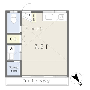 ワンルーム 間取り図