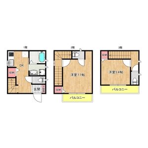 2DK 間取り図
