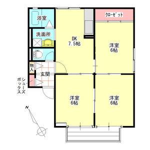3DK 間取り図