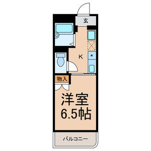 1K 間取り図