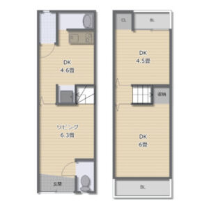 4DK 間取り図