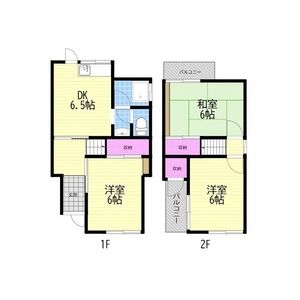 3DK 間取り図