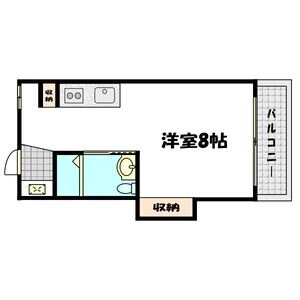 ワンルーム 間取り図