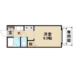 1K 間取り図