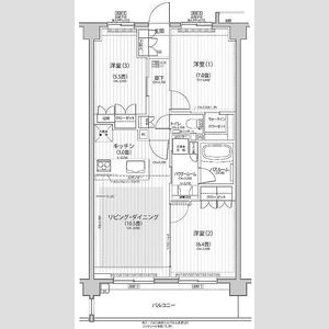 3LDK 間取り図