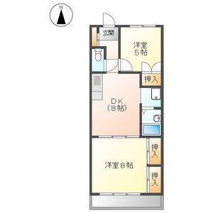 2DK 間取り図