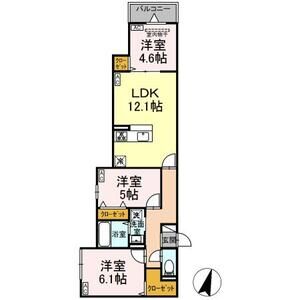 3LDK 間取り図