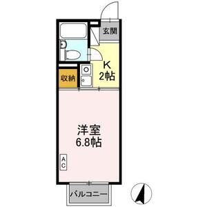 1K 間取り図