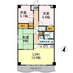 3LDK 間取り図
