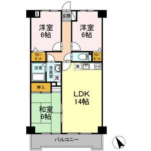 3LDK 間取り図