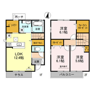 3LDK 間取り図