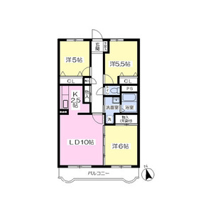 3LDK 間取り図