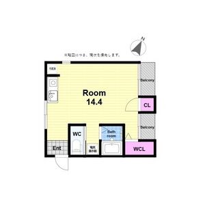 ワンルーム 間取り図