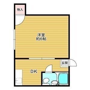 1DK 間取り図