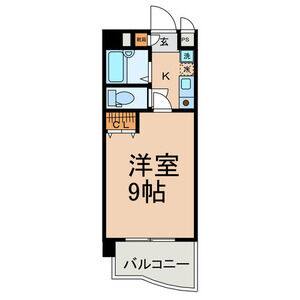 1K 間取り図