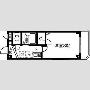 1K 間取り図