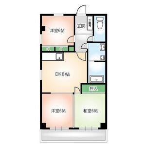 3DK 間取り図