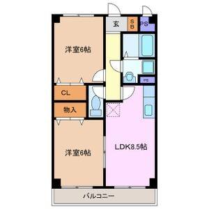 2LDK 間取り図