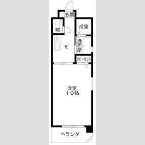 1K 間取り図