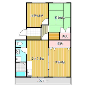 3DK 間取り図