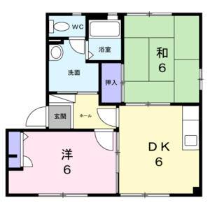 2DK 間取り図