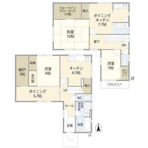 3DK 間取り図