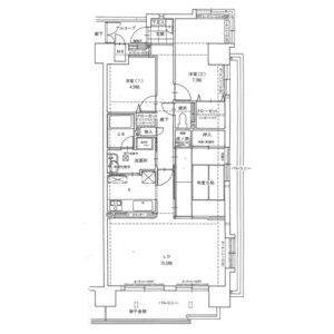 3LDK 間取り図