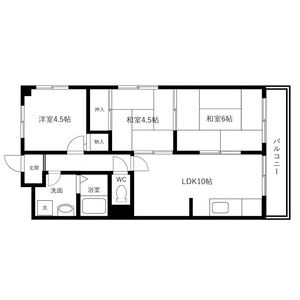 3LDK 間取り図