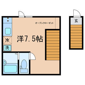 ワンルーム 間取り図