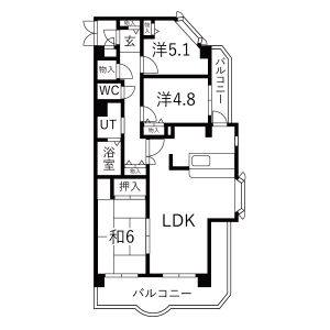 3LDK 間取り図