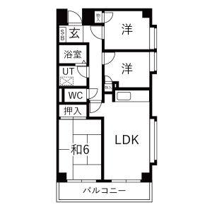 3LDK 間取り図