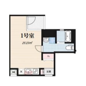 ワンルーム 間取り図