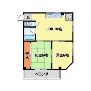 2DK 間取り図
