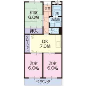 3DK 間取り図